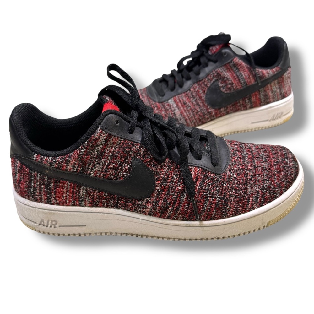 Nike Air Force 1 Flyknit 2.0 University Red Black